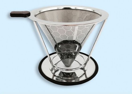 Filtro de aço inoxidável do café do metal higiênico reusável para fora do diâmetro 89mm-220mm