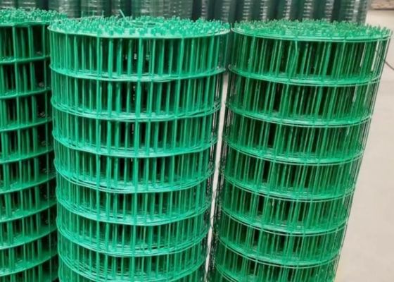 o Pvc do verde 3Fts revestiu a cerca Roll Rustproof de Mesh Fencing Rolls Wire Garden do fio