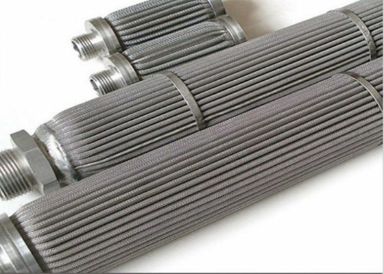 Filtro plissado de aço inoxidável