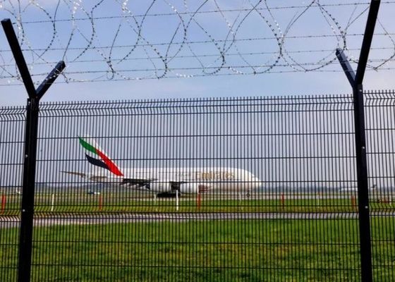 fio revestido 5.2m plástico Mesh Panels Airport Security Mesh de 4.0m que cerca os painéis