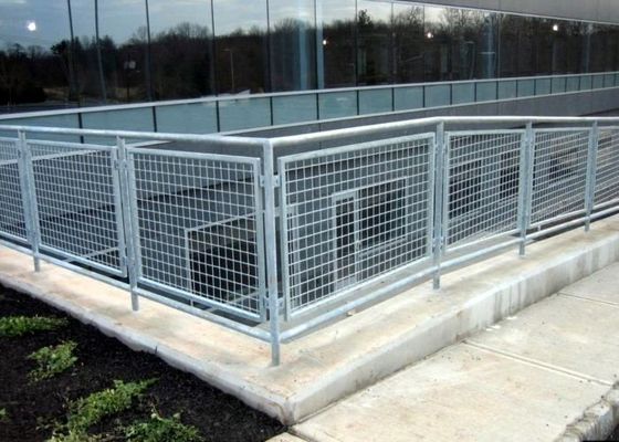 Aberturas quadradas Mesh For Stair Railings soldado galvanizado de aço inoxidável