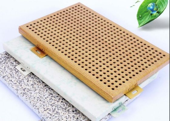 Revestimento de alumínio perfurado do Fluorocarbon da placa da fachada da anti umidade