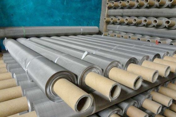200 Mesh Stainless Steel Woven Wire Mesh Screen com comprimento de 30m