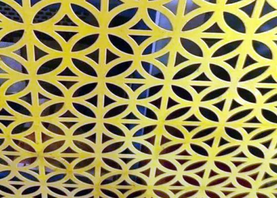 Área aberta alta folhas de malha de aço perfurado revestimento de PVC decoração tamanho do buraco 0,1 mm