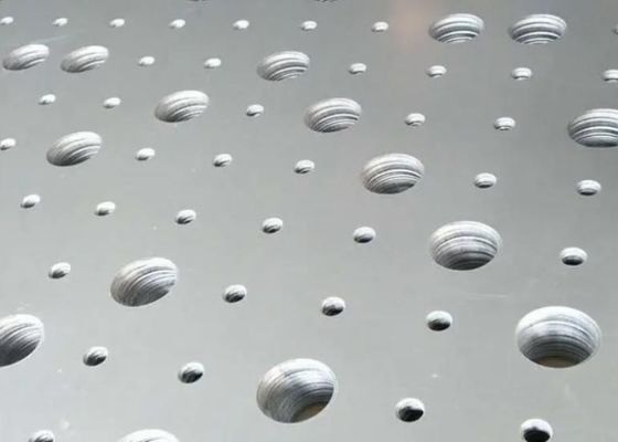 0Folha de metal perfurada de aço inoxidável de espessura.2 mm-10 mm com padrões de buracos personalizados para equipamentos industriais e filtros