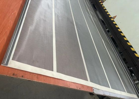 Ecrã de malha de arame elétrico quadrado de aço galvanizado de superfície plana para filtragem industrial.