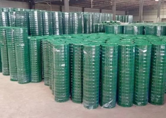 Rede de arame galvanizado soldado verde para segurança doméstica e construção