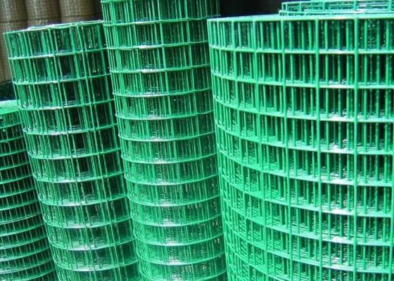 Rede de arame galvanizado soldado verde para segurança doméstica e construção