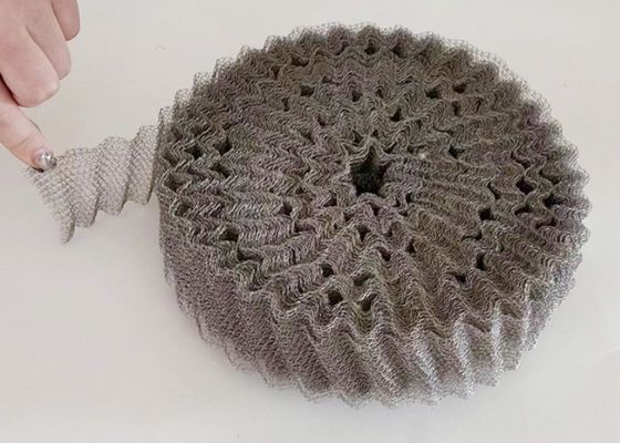 Rede de arame tricotado resistente ao calor e resistente à corrosão de alta resistência para filtragem de líquidos