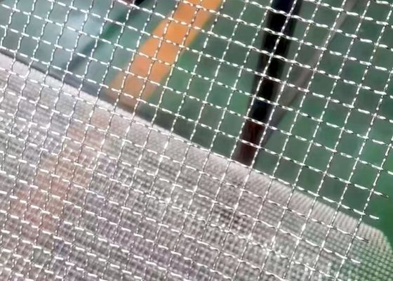 Ecrã de malha de arame tecido curvo de topo plano com construção resistente à corrosão