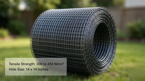 Rolos galvanizados de malha soldada com soldadura elétrica e resistência à tração de 300-450 N/mm2 para cercas de quintal