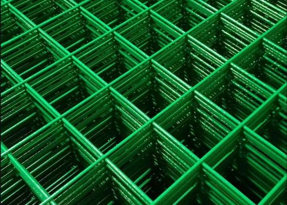 o vinil verde de 1.8m revestiu o furo soldado do retângulo de Panels Weldmesh Sheets da cerca de fio