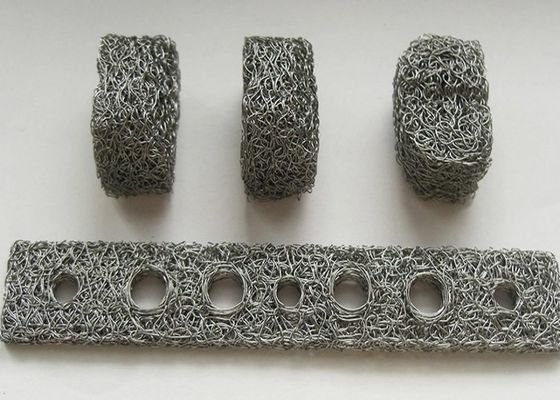 SS304 SS316 comprimiu o fio feito malha Mesh Gaskets For Shock Absorption
