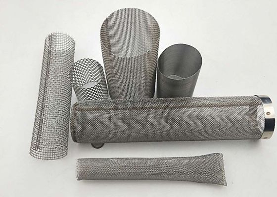 Fio de aço inoxidável Mesh Cylinder Filter Mesh 0.5-200microns do produto comestível ISO14001