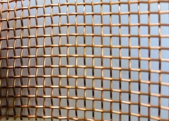 O cobre ou outras ligas tecem claramente o comprimento tecido de Mesh Screen 50m do fio