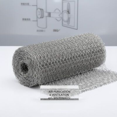 Tela de malha de malha com porosidade de 40% a 90% projetada para sistemas de purificação de ar e ventilação