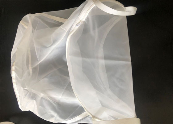 Saco de filtro de nylon branco 10 do grande tamanho amigável de Eco 50 100 150 mícrons avaliados para a lavagem
