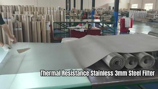 Malha de aço inoxidável do filtro da resistência térmica 3mm